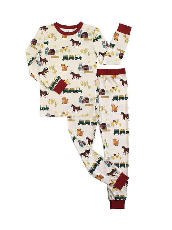 Long Sleeve Kids Pajama Pants Set