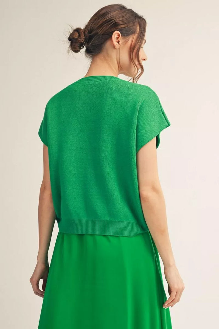 Headed For The Green Sweater *FINAL SALE*