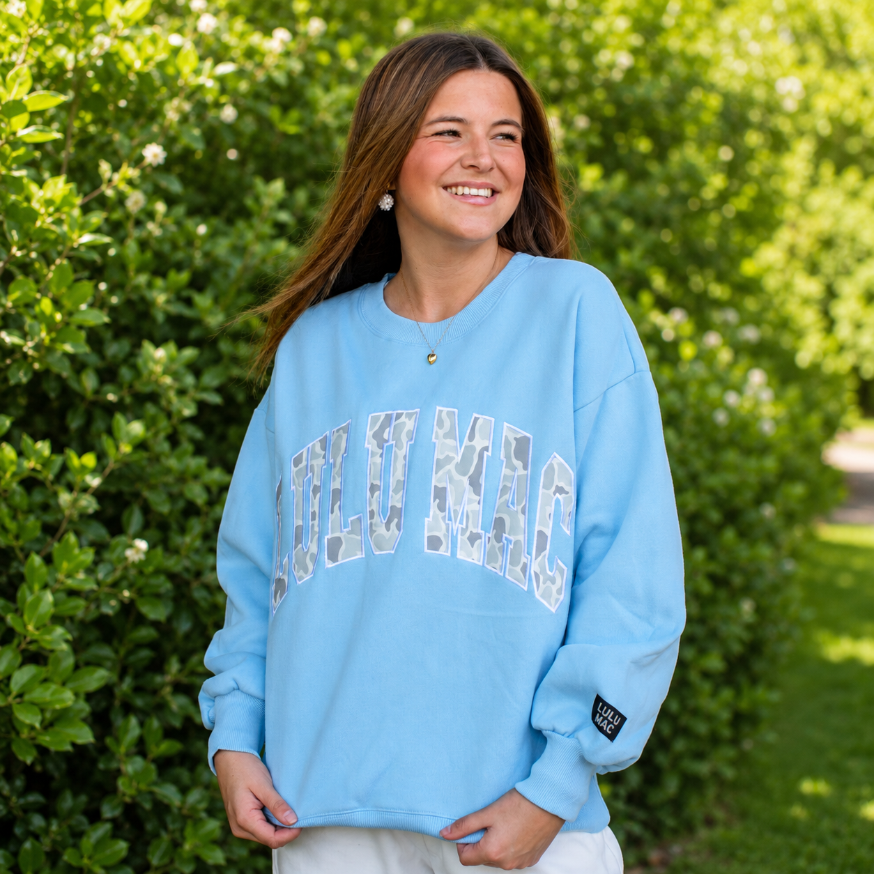 Lulu Mac Long Sleeve Crew Neck Sweatshirt
