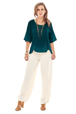 Oh My Gauze Scallop Top