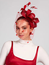 Load image into Gallery viewer, Isabella Veil Fashion Feather Fascinator
