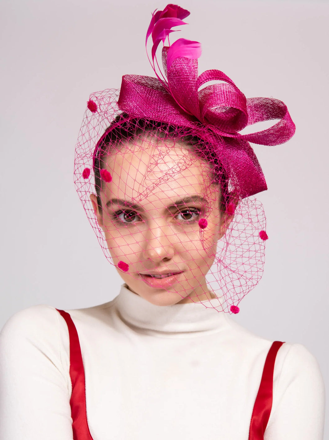 Isabella Veil Fashion Feather Fascinator