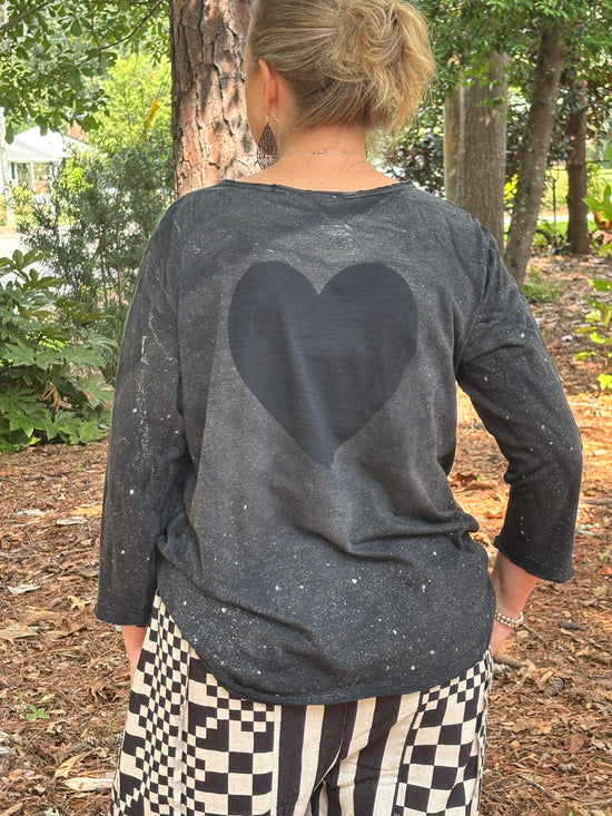 Cowgirl Tee with Paint Splatter