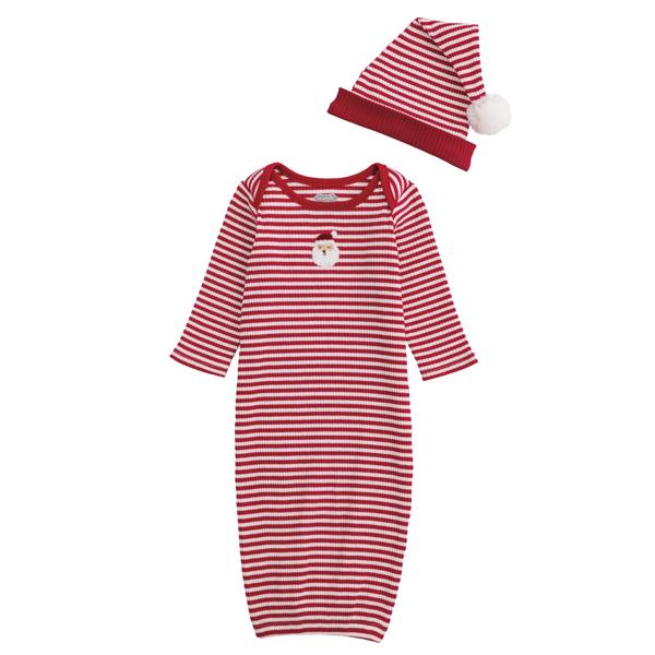 Stripe Santa Gown Hat Set