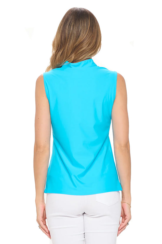Elaine Sleeveless Zip Top