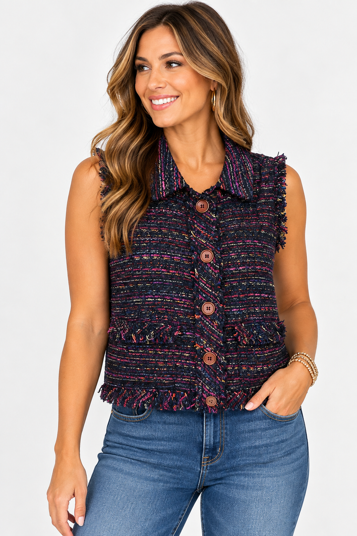 Colorful Woven Vest