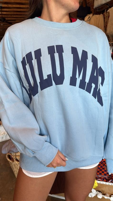 Lulu Mac Long Sleeve Crew Neck Sweatshirt