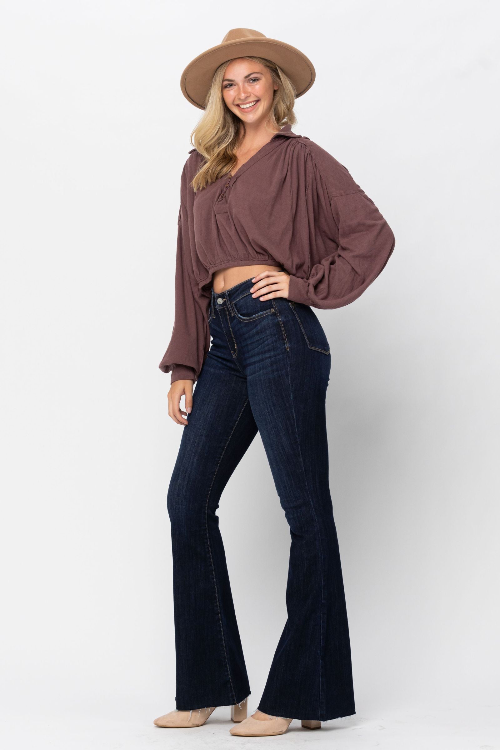 Judy Blue Jean Dark Wash Flare