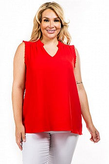 Cherry Pop Ruffle Top