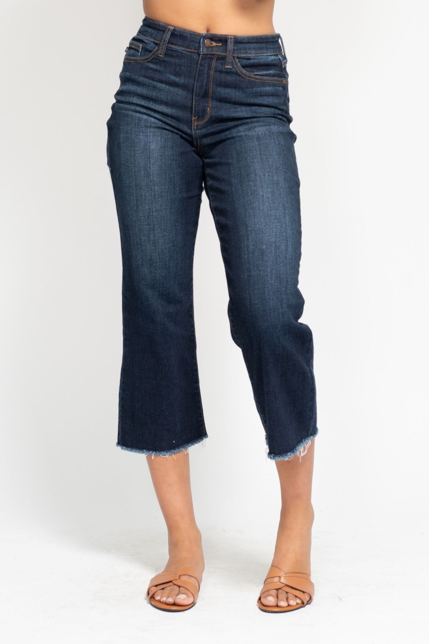 Judy Blue High Waist Cropped Wide Leg