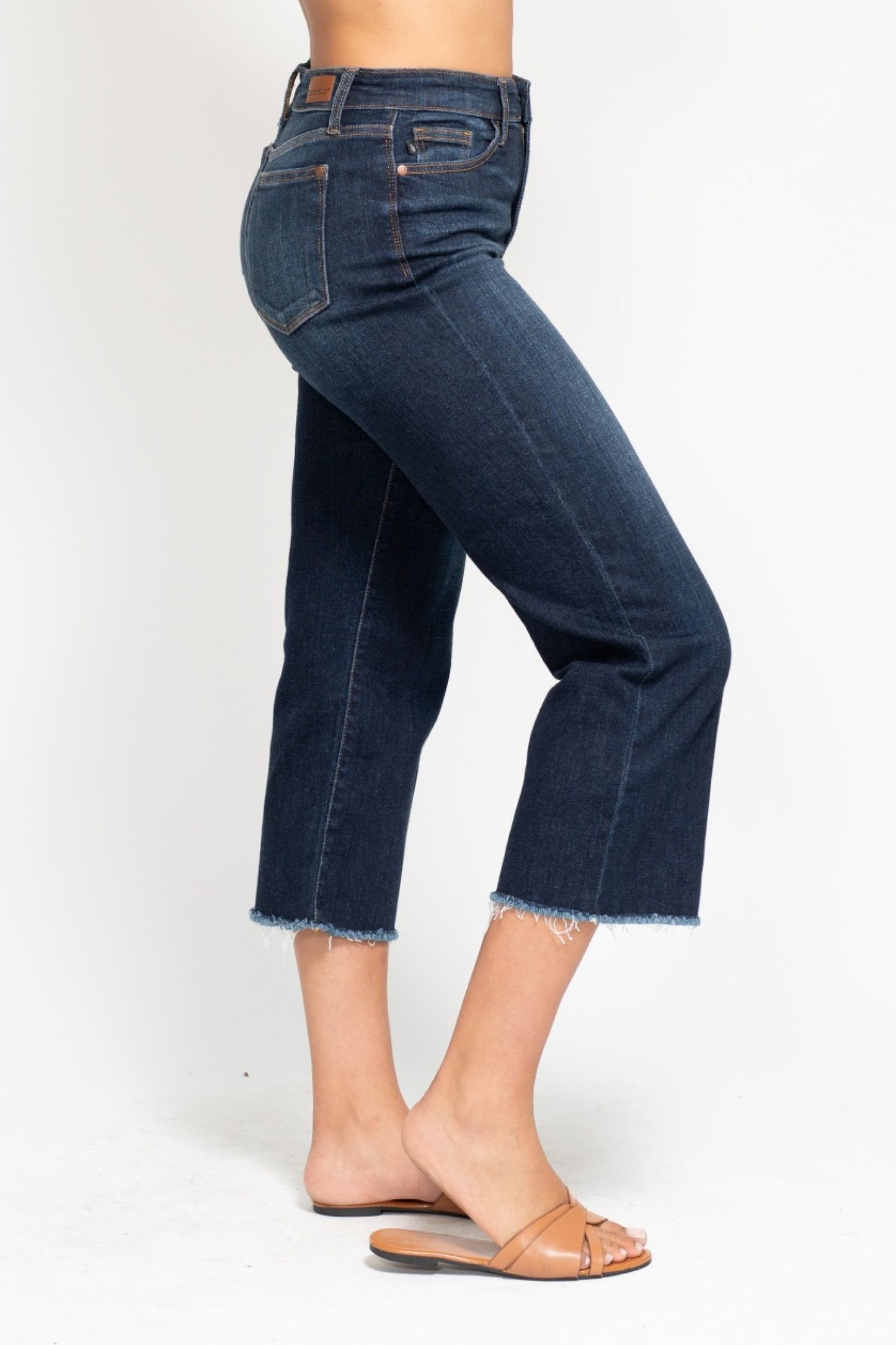 Judy Blue High Waist Cropped Wide Leg