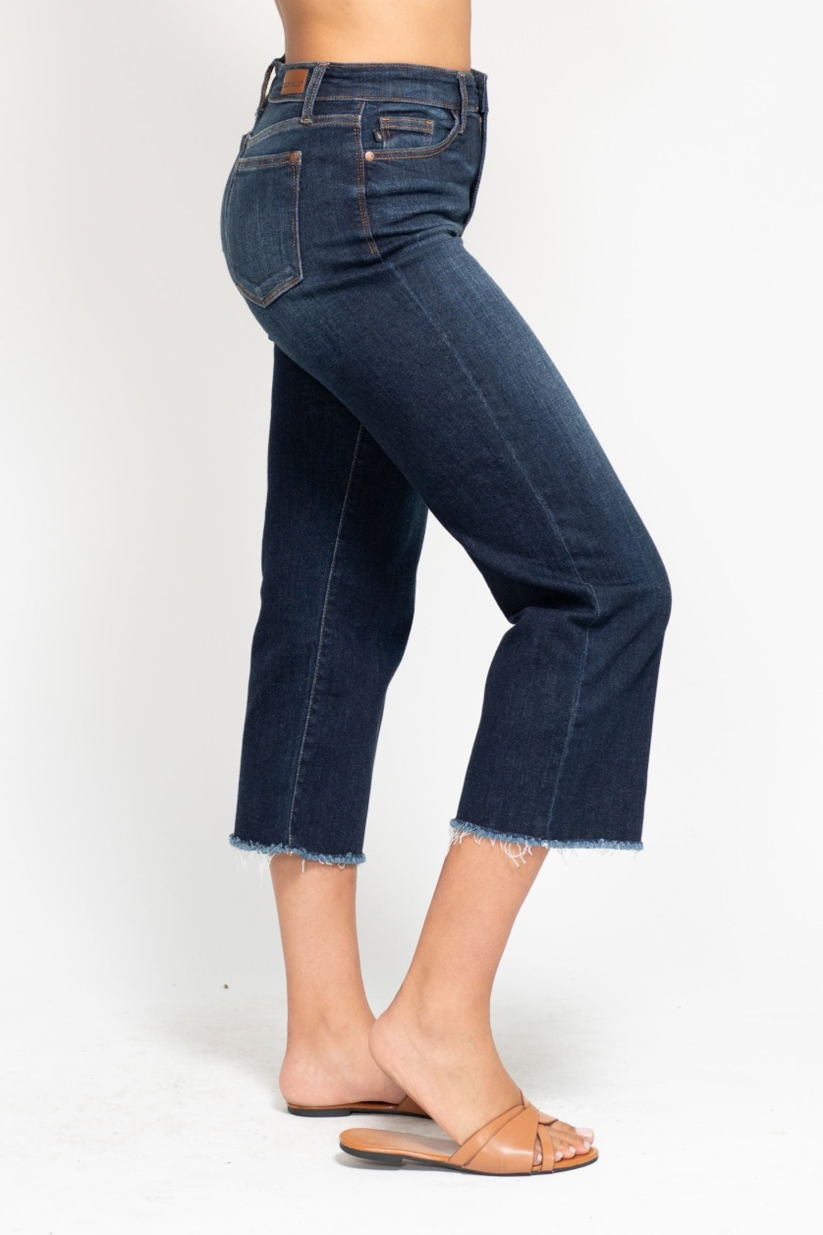 Judy Blue High Waist Cropped Wide Leg