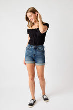 Load image into Gallery viewer, Judy Blue High Waist Tummy Control Vintage Wash Cuffed Shorts

