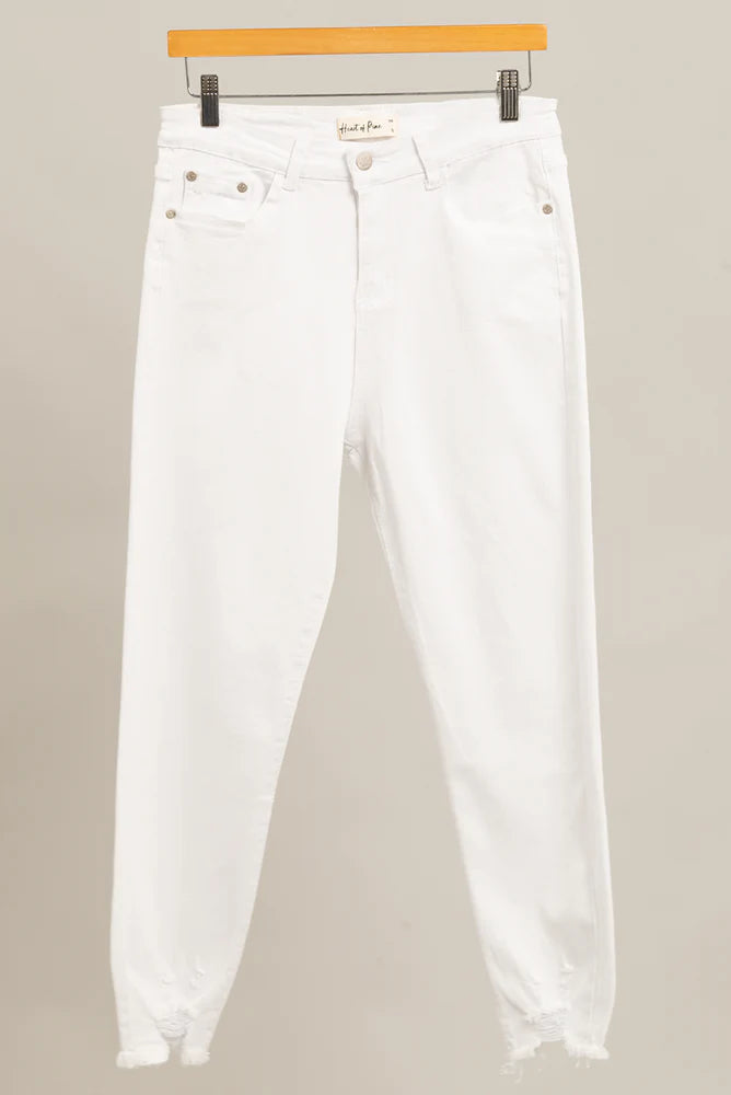 Dog Bite Hem Jeans