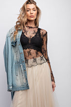 Load image into Gallery viewer, Sheer Lace Top
