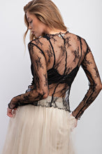 Load image into Gallery viewer, Sheer Lace Top
