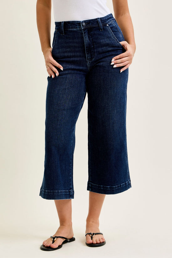 Judy Blue HW Ankle Wide Trouser