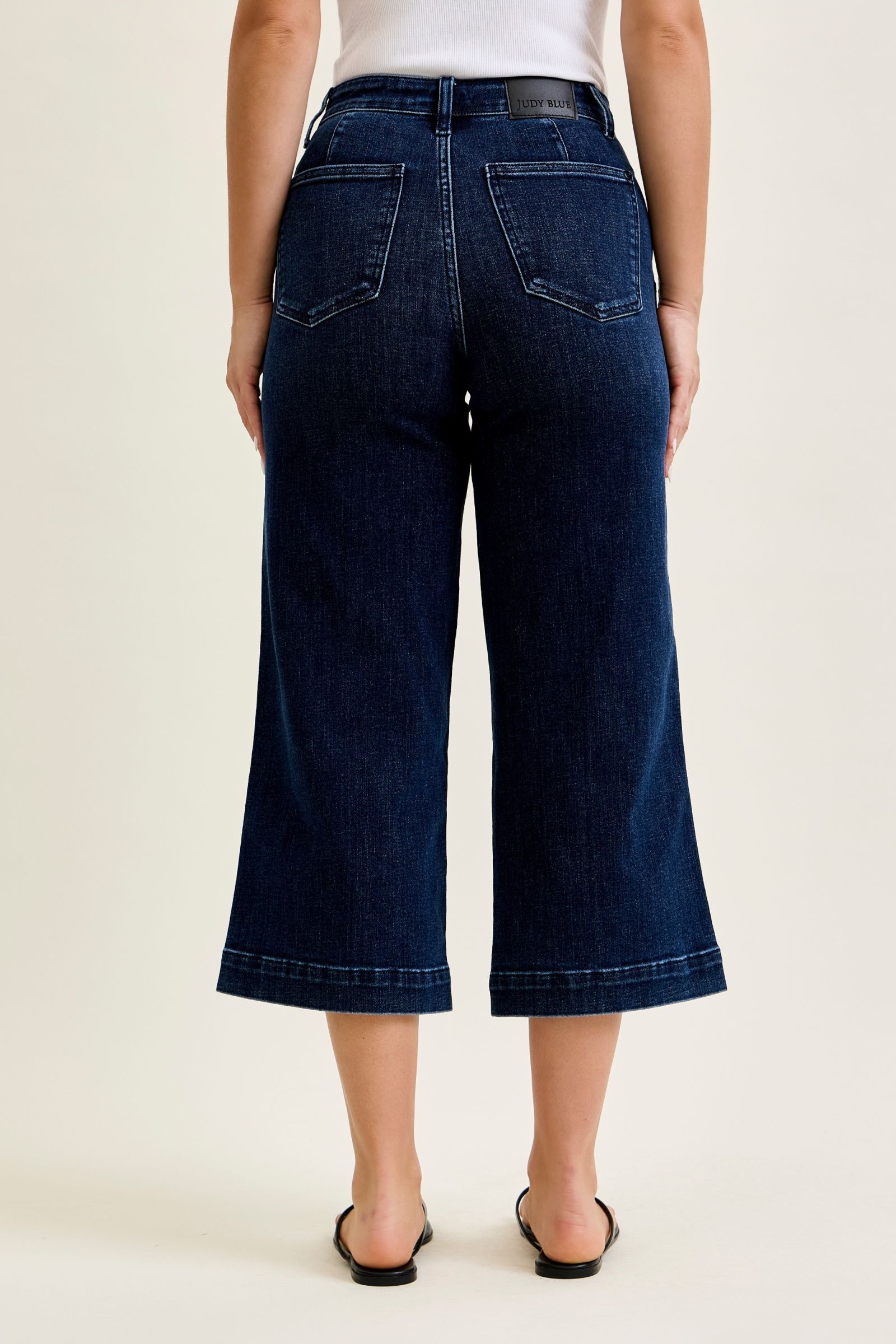Judy Blue HW Ankle Wide Trouser