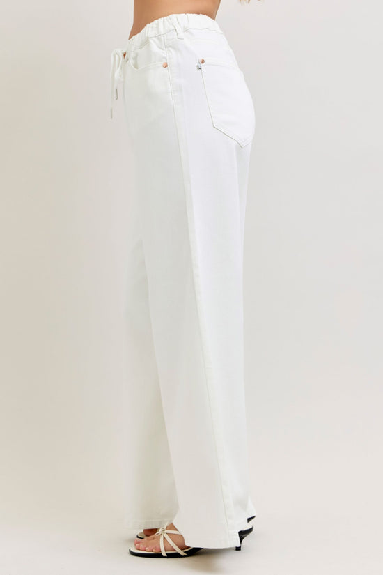 Judy Blue HW Featherweight Palazzo Elastic WB