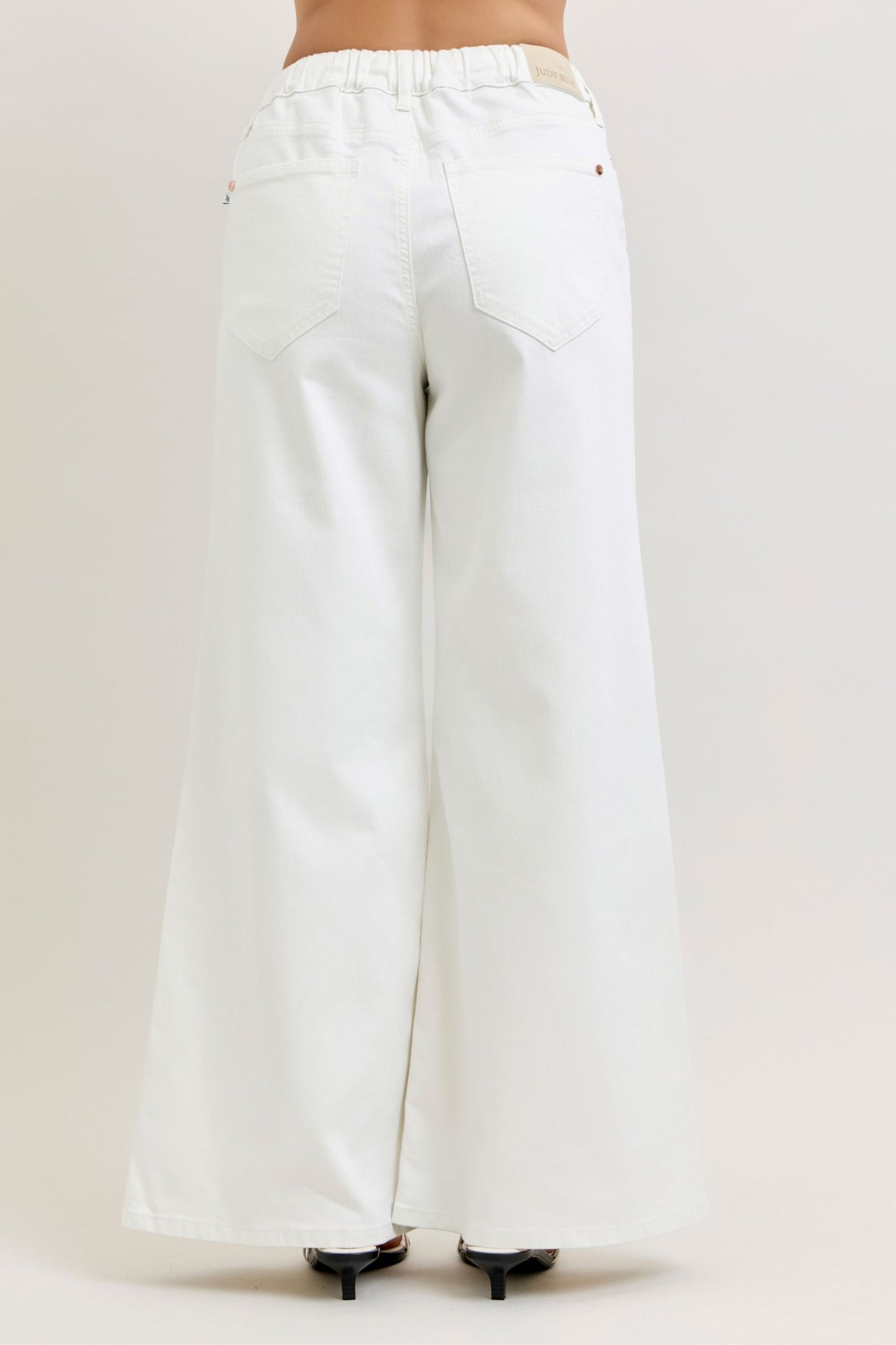 Judy Blue HW Featherweight Palazzo Elastic WB