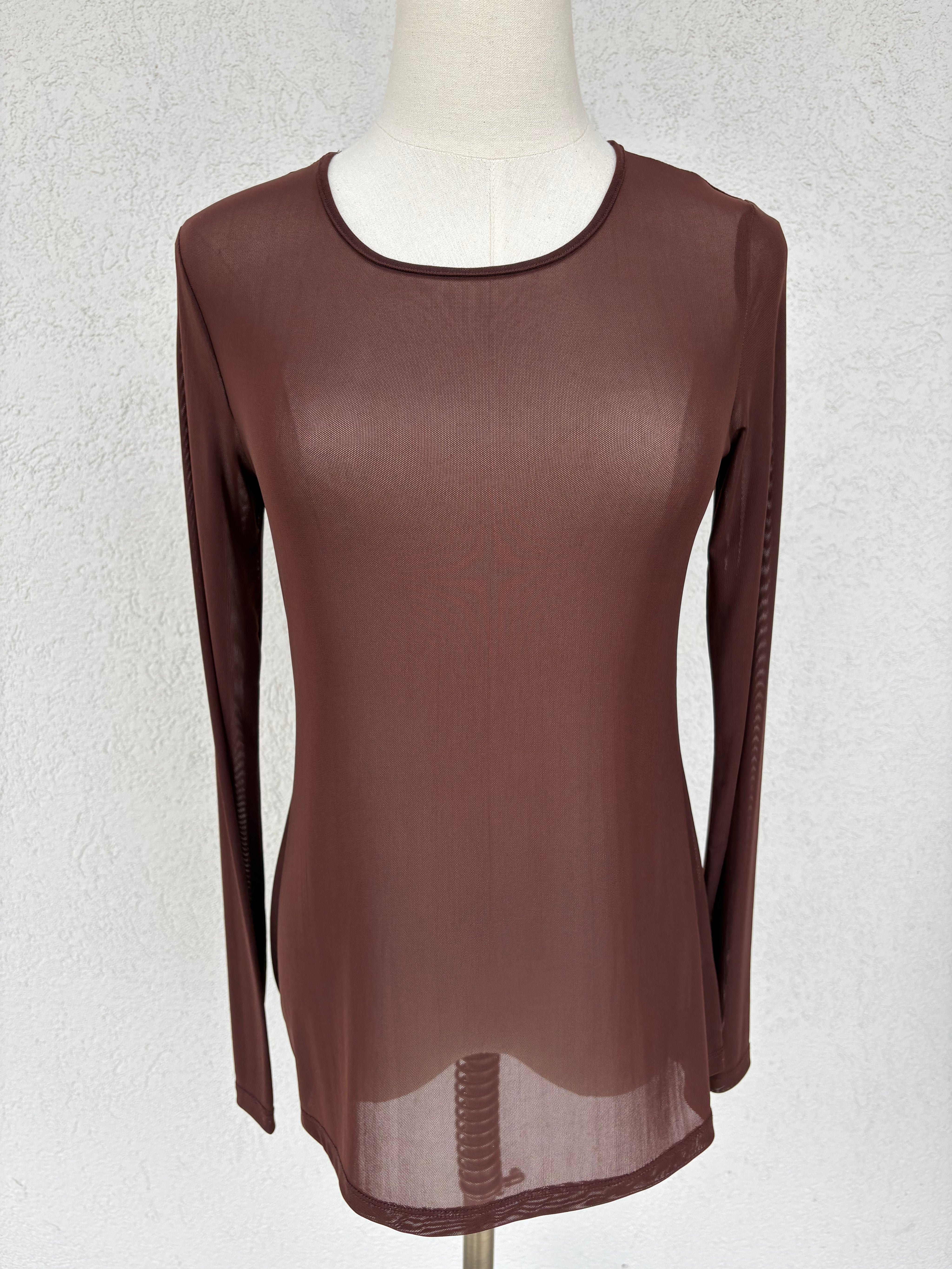 On A Dime Mesh Top