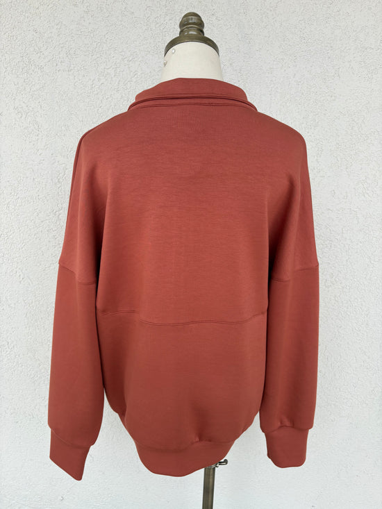 Modal Zip Up Pullover