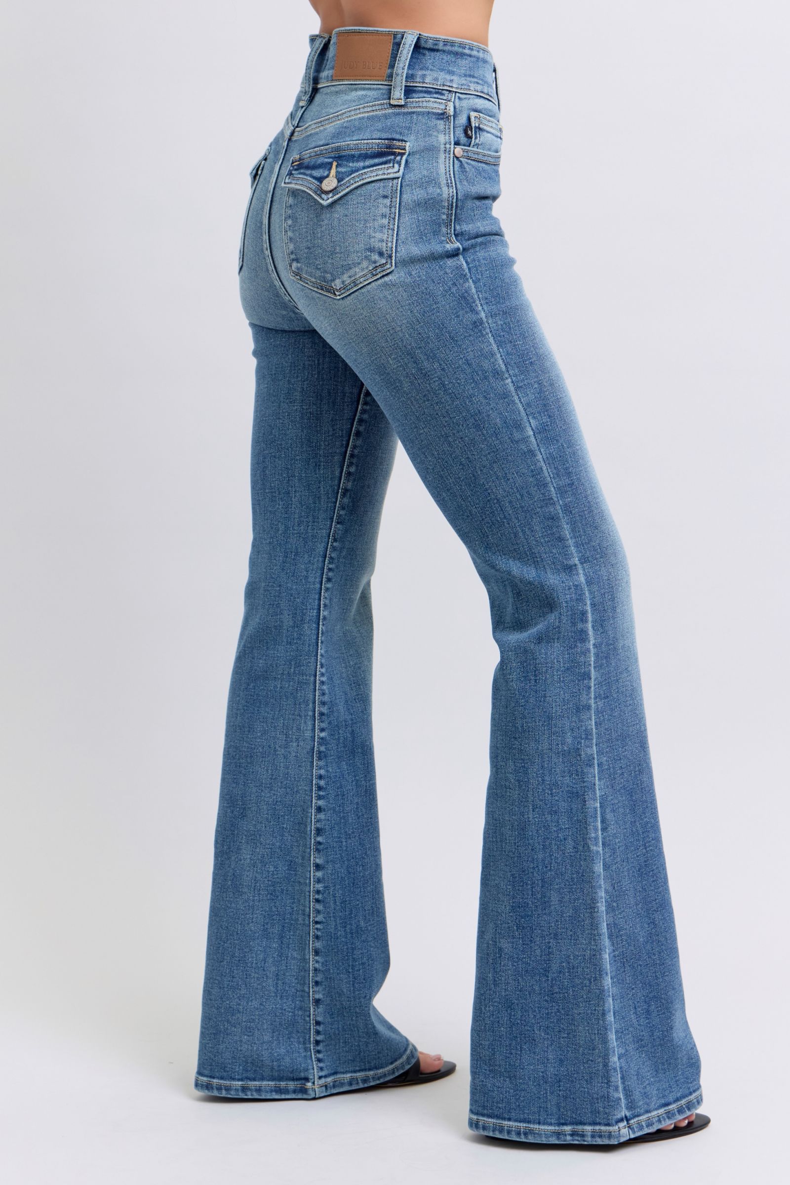 Judy Blue High Waist Flare with Tint