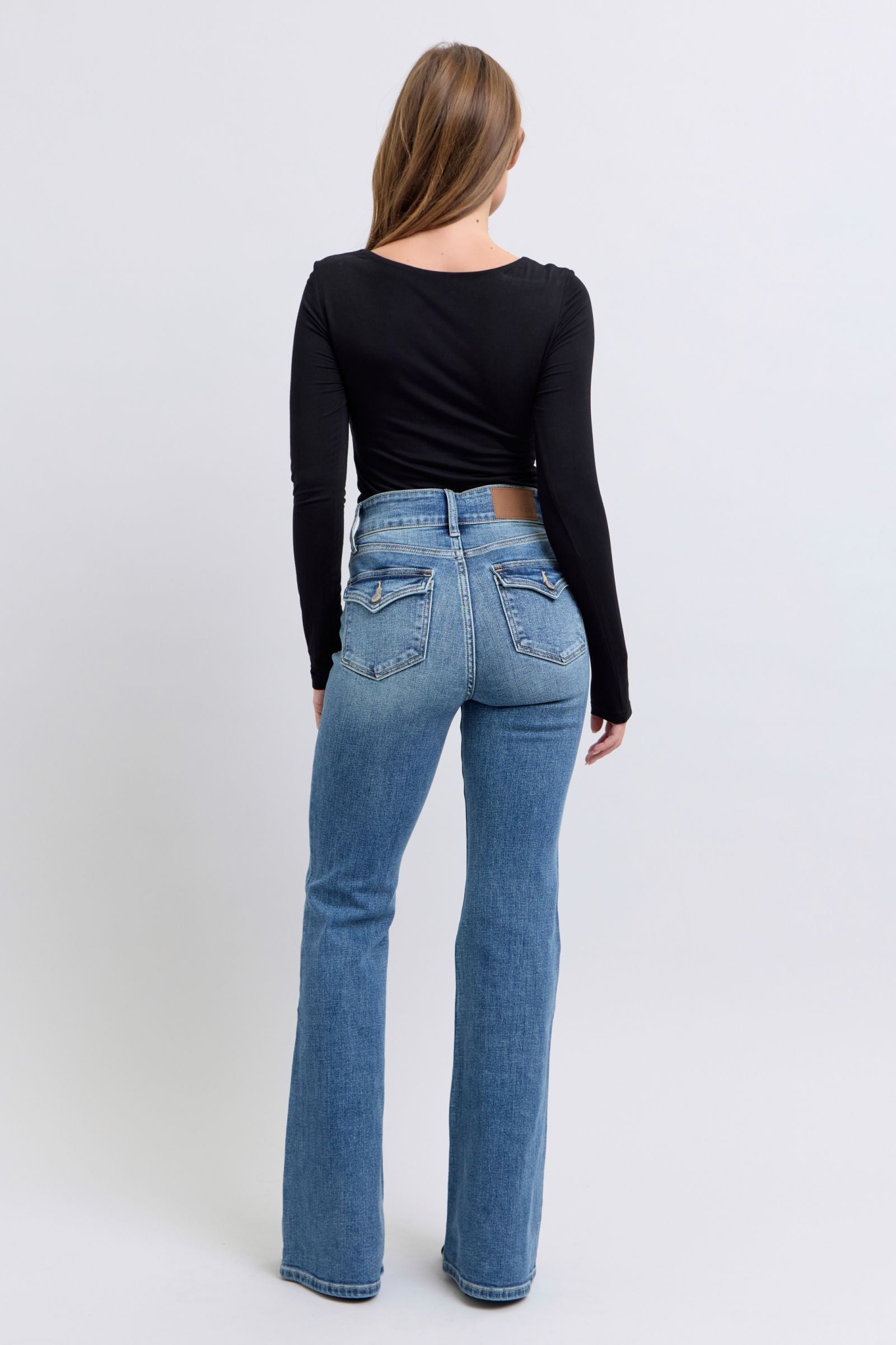 Judy Blue High Waist Flare with Tint
