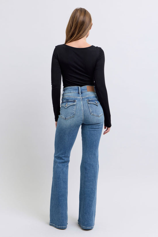 Judy Blue High Waist Flare with Tint