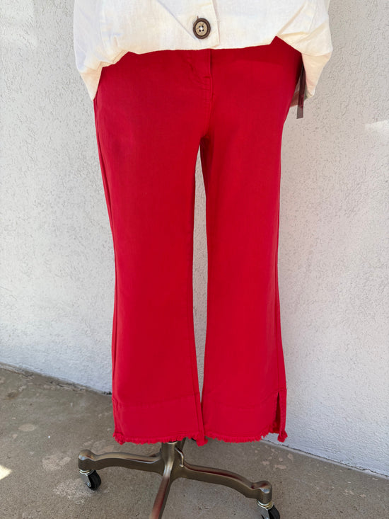 Raw Hem Crop Pant