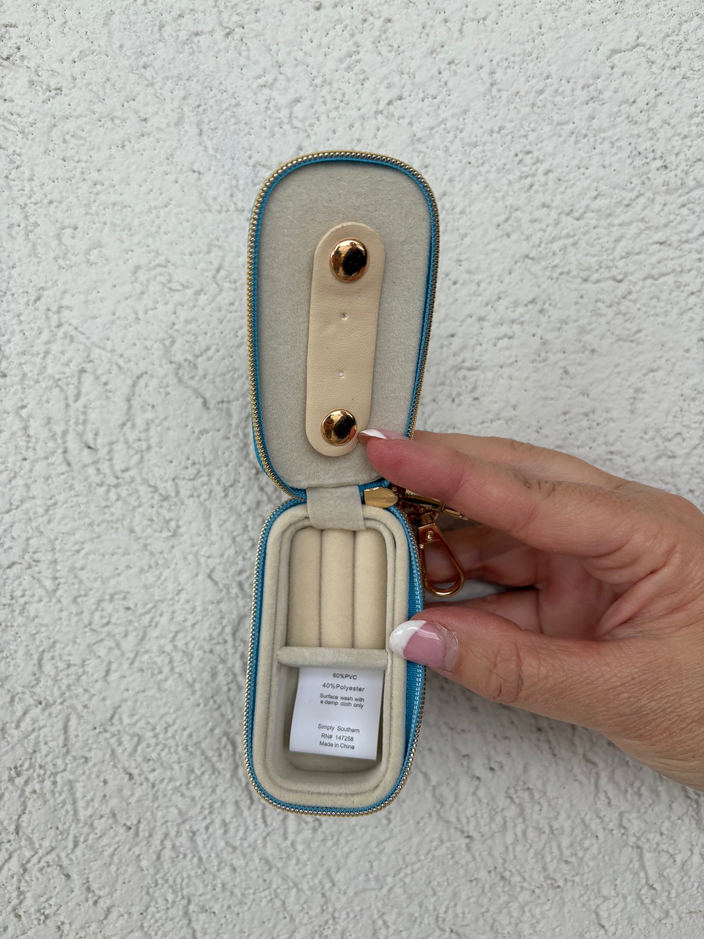 Portable Jewelry Case with Key Chain