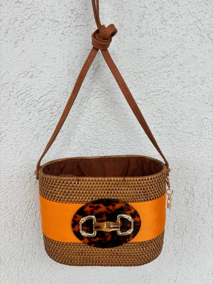 Snaffle Bit Wicker Bag