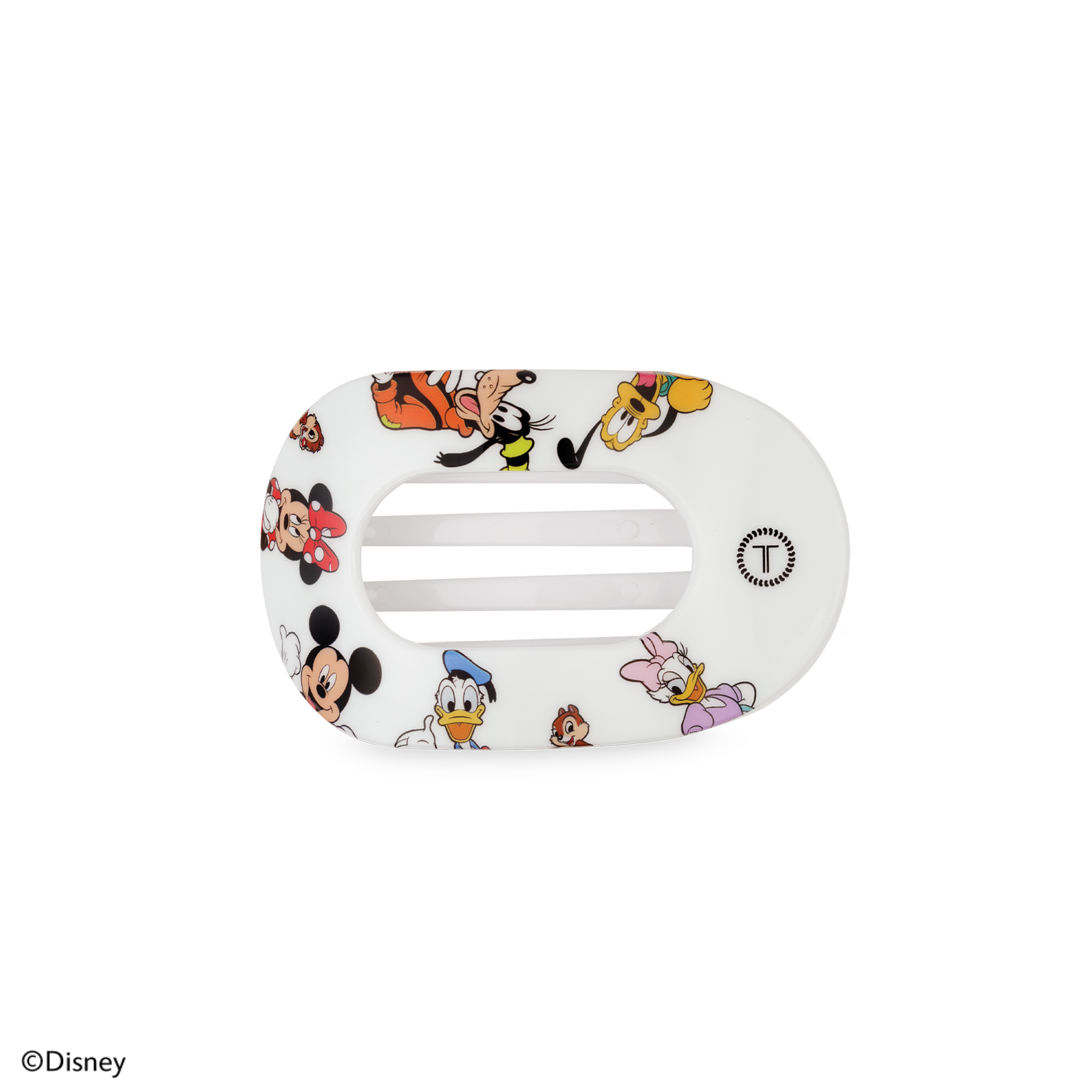 Small Flat Round Hair Clip