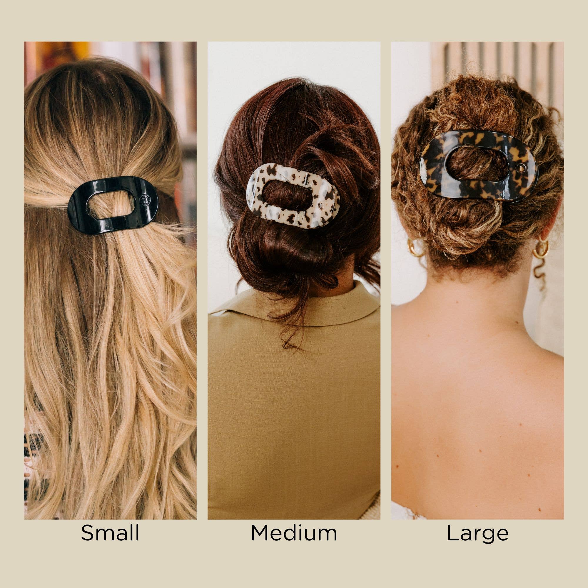 Medium Flat Round Hair Clip