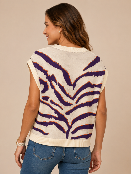 Tiger Knit Top