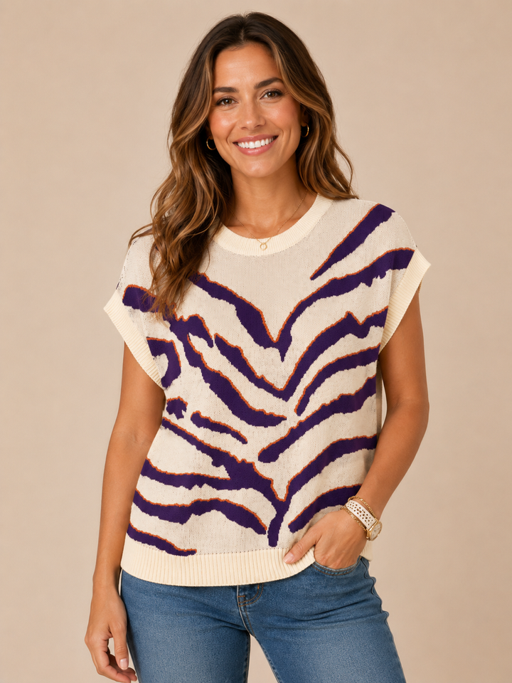 Tiger Knit Top