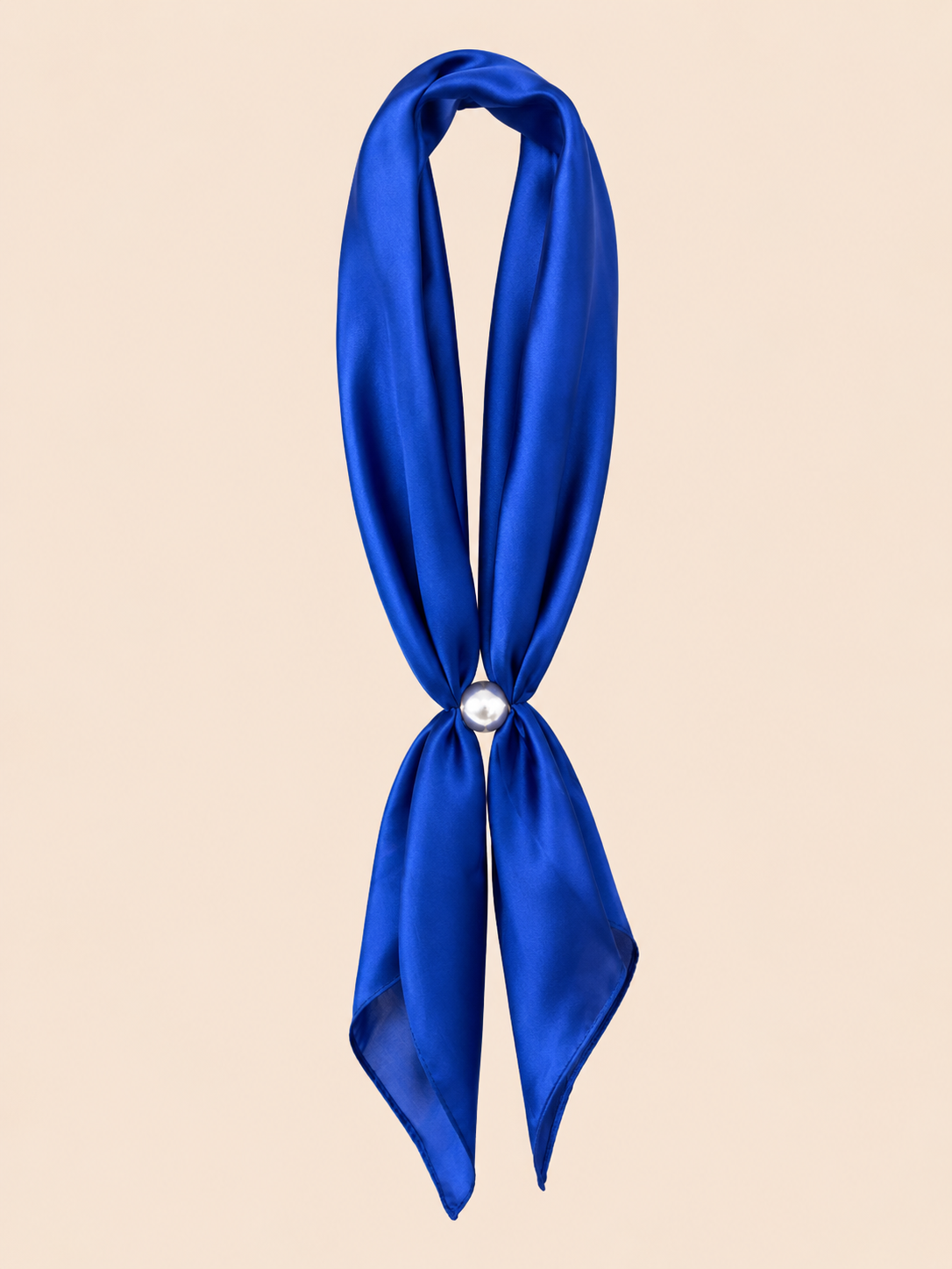 Scarf With Magnetic Pearl