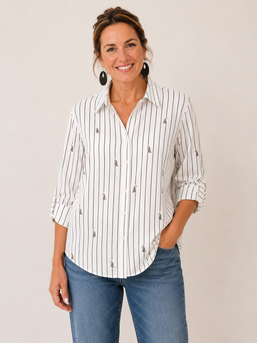 On the Prowl Button Down