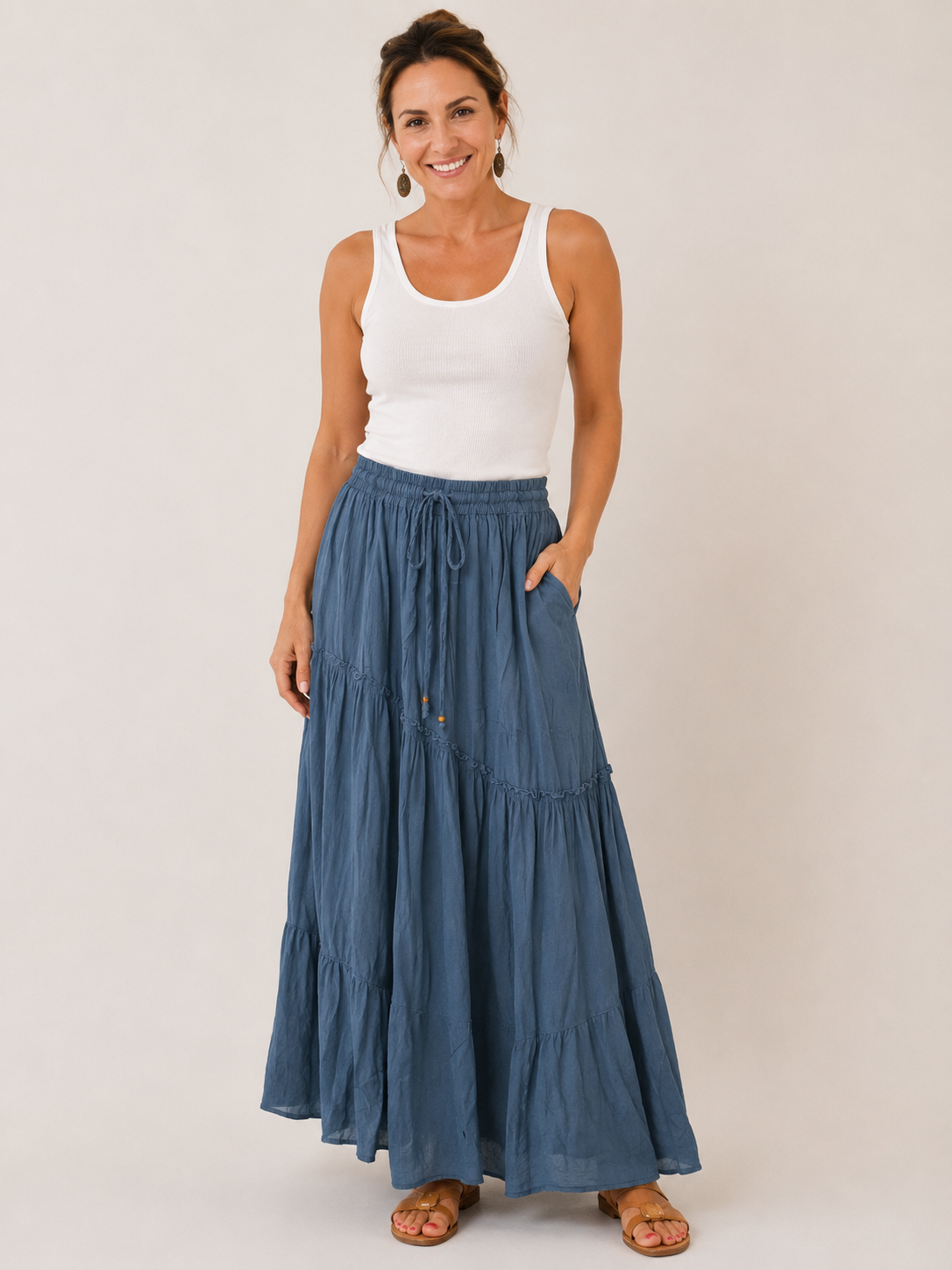 Walk On By Maxi Skirt