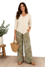 Load image into Gallery viewer, Embossed Wide Leg Pant
