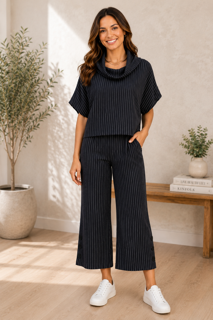 City Chic Pinstripe Set