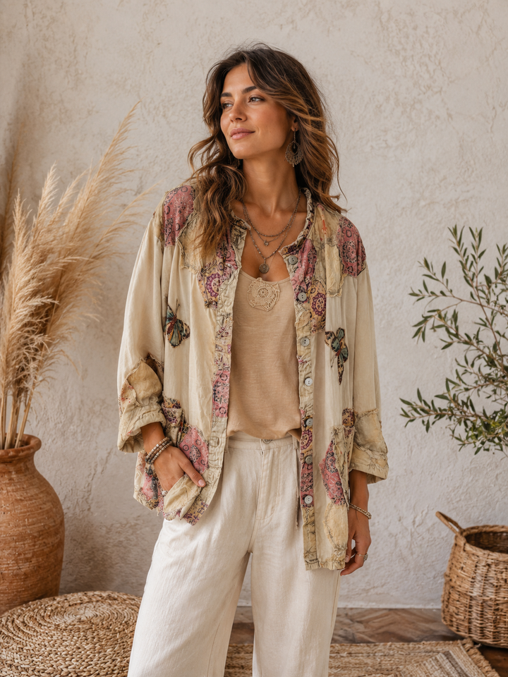 Boho Butterfly Patchwork Jacket
