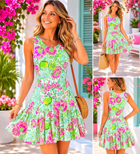 Load image into Gallery viewer, Coastal Cabana Swing Dress
