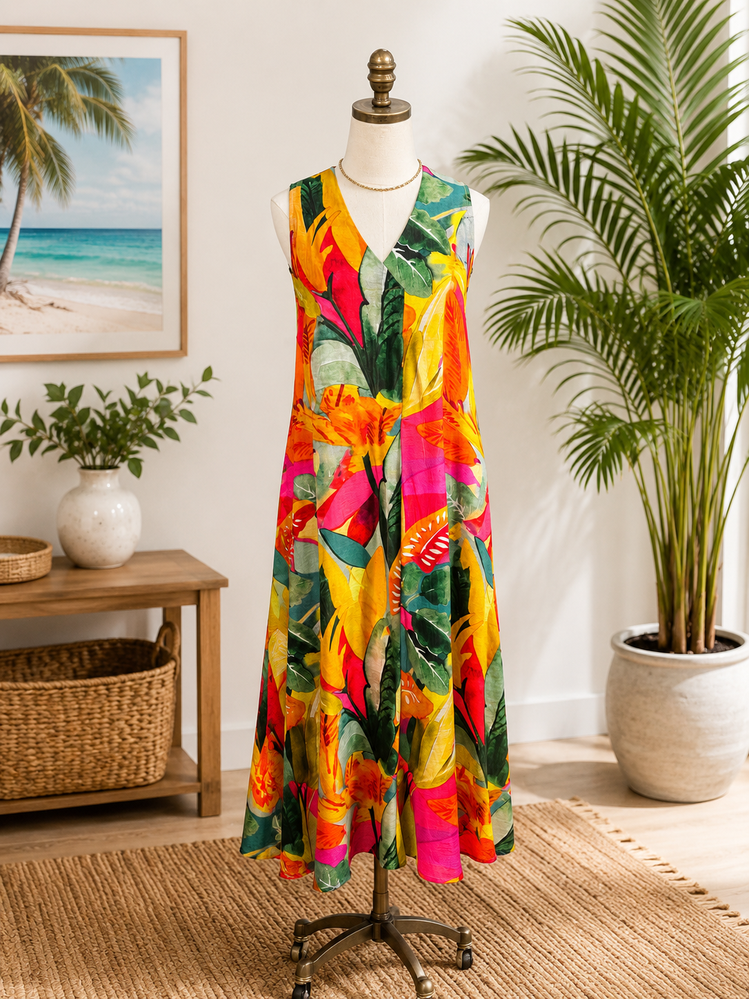 Amelia Pleated Midi Dress