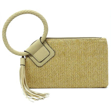 Load image into Gallery viewer, Kayla Soft Vegan Leather Wristlet/Clutch With Tassel
