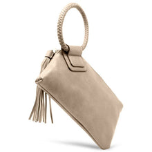 Load image into Gallery viewer, Kayla Soft Vegan Leather Wristlet/Clutch With Tassel
