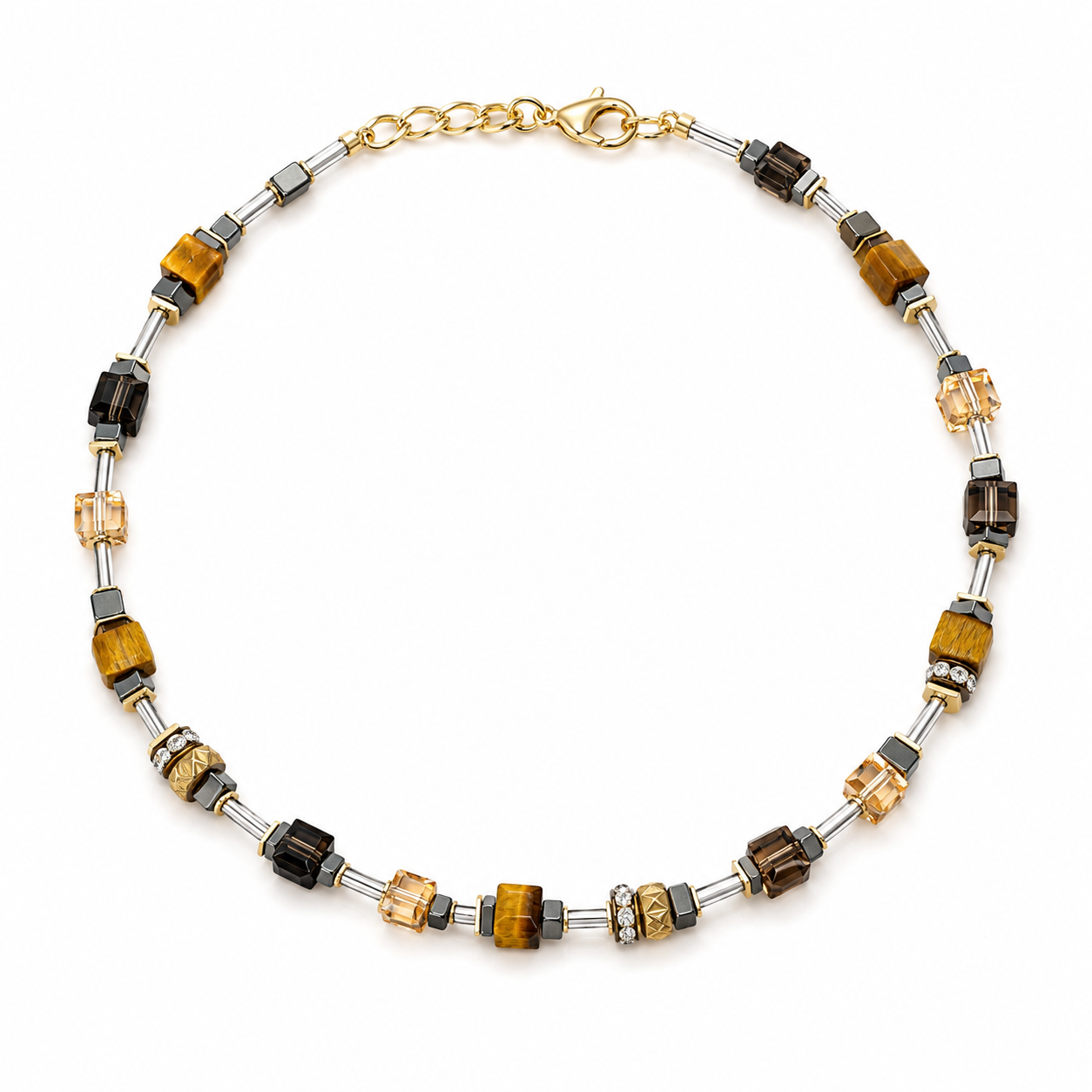 Geocube Shimmering Iconic Precious Necklace