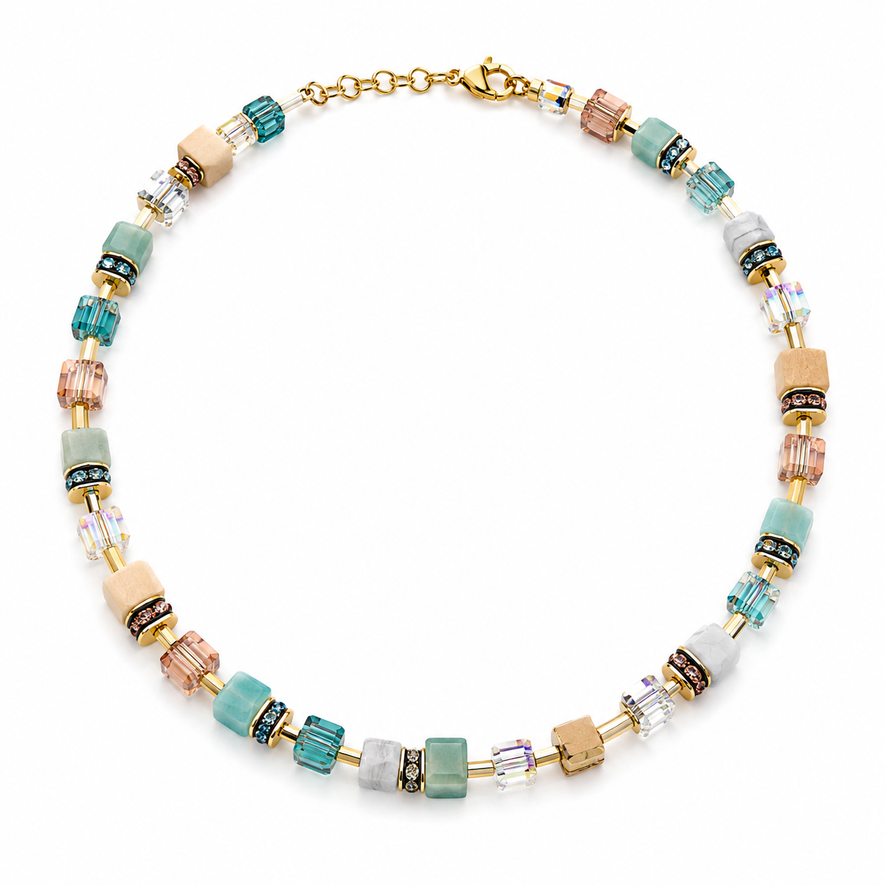 Geocube Iconic Statement Precious Necklace