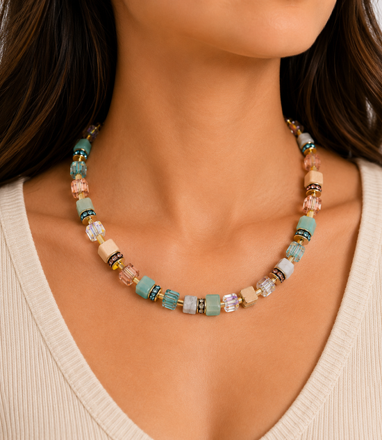 Geocube Iconic Statement Precious Necklace