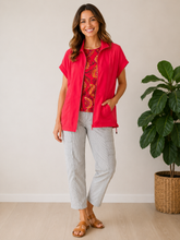Load image into Gallery viewer, Melon Sculpt Mix Media Vest
